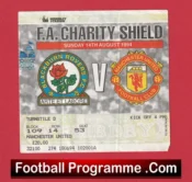 Manchester United v Blackburn Rovers 1994 Charity Shield Ticket