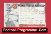 Manchester United v Maccabi Haifa 2002 – Football Ticket