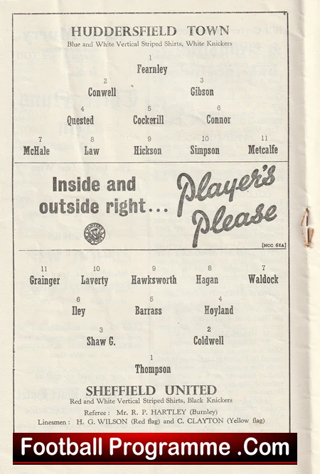 Huddersfield Town v Sheffield United 1957 - Denis Law - Image 3
