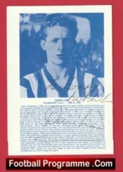 Huddersfield Town Sportsmans Dinner Menu 1991 Signed Denis Law
