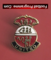 Manchester United Vintage Football Badge Man Utd Badge 1970s
