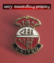 Manchester United Vintage Football Badge Man Utd Badge 1970s