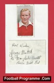 Manchester United George Mutch Autograph Man Utd 1934 – 1937