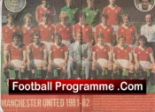 Manchester United Multi Signed Picture 1980s Team + Robson Plus