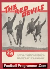 Manchester United Red Devils Busby Babes Man Utd Brochure 1956 1957