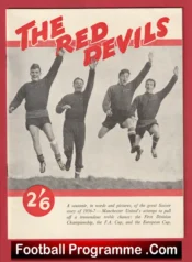 Manchester United Red Devils Busby Babes Man Utd Brochure 1956 1957