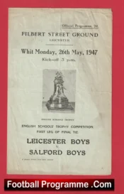 Leicester Boys v Salford Boys 1947 – Schoolboys Match Cup Final