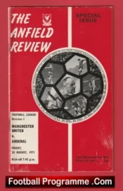 Manchester United v Arsenal 1971 – Home Game Played at Liverpool