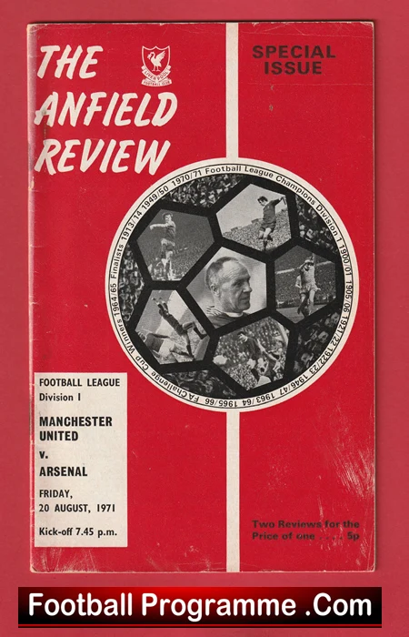 Manchester United v Arsenal 1971 - Home Game Played at Liverpool - Image 2