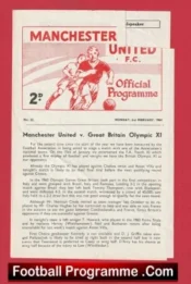 Manchester United v Great Britain Olympic X1 1964 – Friendly