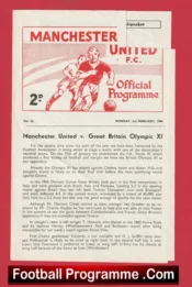 Manchester United v Great Britain Olympic X1 1964 – Friendly