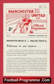 Manchester United v England 1964 – Youth Match at Old Trafford