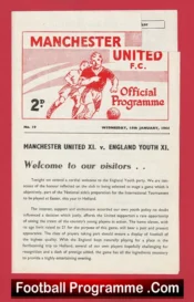Manchester United v England 1964 – Youth Match at Old Trafford