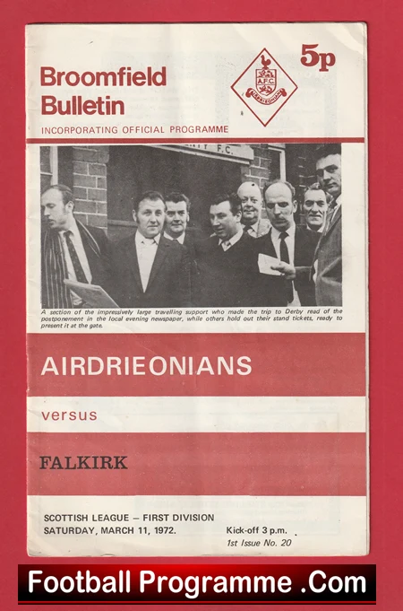 Airdrieonians Airdre v Falkirk 1972 - Alex Ferguson - Image 2