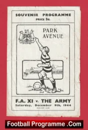 FA v The Army X1 1944 – Matt Busby Bradford Park Avenue BPA