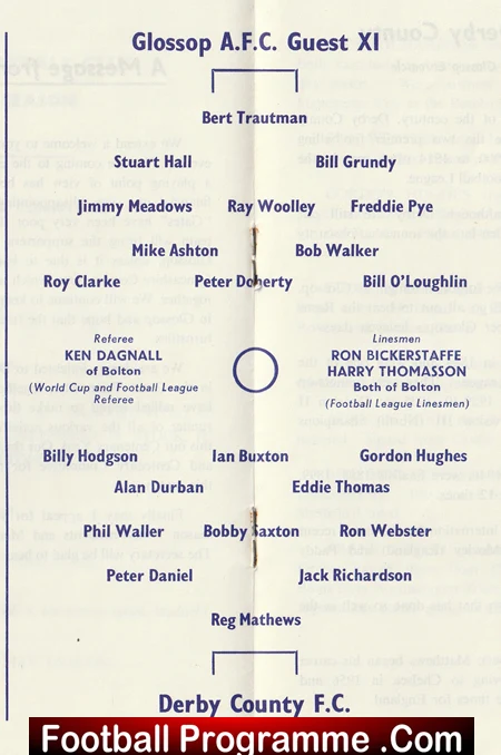 Glossop Guest X1 v Derby County 1966 - Centenary Match - Image 3