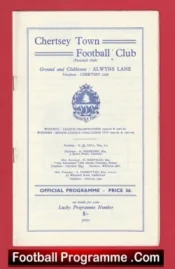Chertsey Town v Vickers 1963