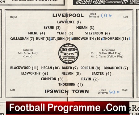 Liverpool v Ipswich Town 1964 - Image 3