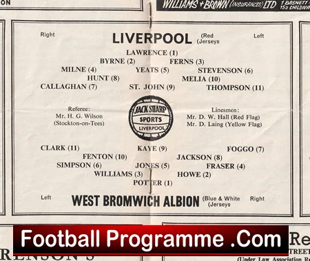 Liverpool v WBA 1963 - Image 3