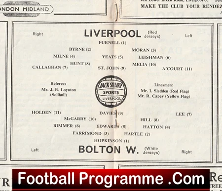 Liverpool v Bolton Wanderers 1962 - Image 3