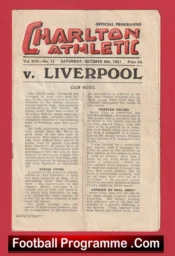 Charlton Athletic v Liverpool 1951