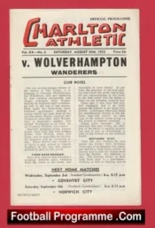 Charlton Athletic v Wolves 1952