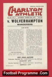 Charlton Athletic v Wolves 1952