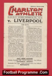 Charlton Athletic v Liverpool 1952