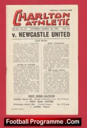 Charlton Athletic v Newcastle United 1953