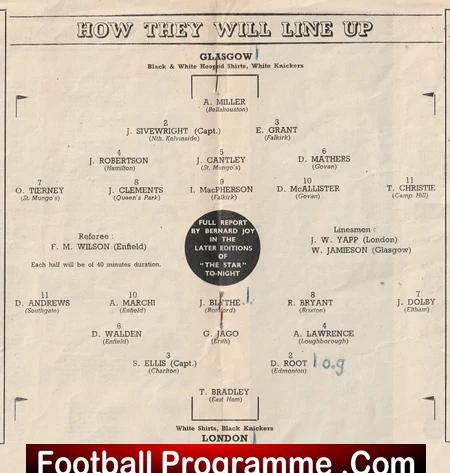 London Boys v Glasgow Boys 1947 - at Arsenal - Image 4