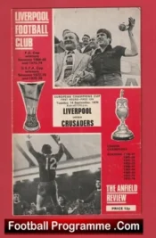 Liverpool v Crusaders 1976 – European Champions Cup + Ticket