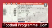 Sheffield Wednesday v Glasgow Rangers 2017 – Football Ticket