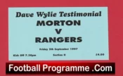 Morton v Glasgow Rangers 1997 – Football Ticket