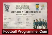 Scotland v Liechtenstein 2010 – Football Ticket