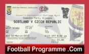 Scotland v Czech Republic 2010 – Football Ticket