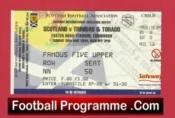 Scotland v Trinidad & Tobago 2004 – Football Ticket