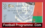Scotland v Belarus 2005 – Football Ticket