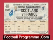 Scotland v France 2000 – Football Ticket