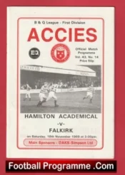 Hamilton Academical v Falkirk 1989 – Scotland