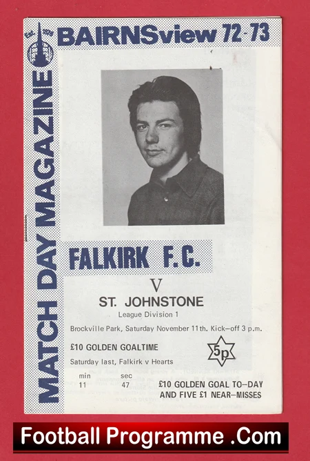 Falkirk v St Johnstone 1972 - Alex Ferguson Player - Image 2