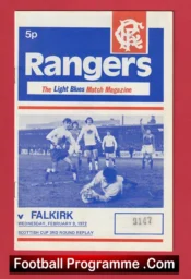 Glasgow Rangers v Falkirk 1972 – Alex Ferguson Player