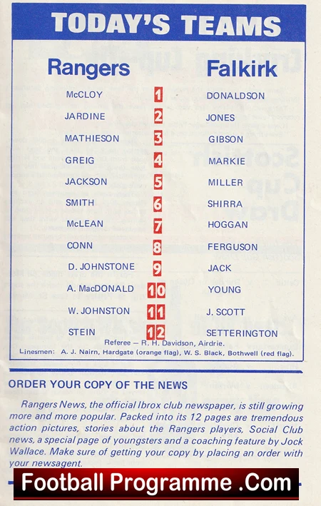 Glasgow Rangers v Falkirk 1972 - Alex Ferguson Player - Image 3