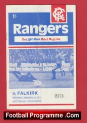 Glasgow Rangers v Falkirk 1971 – Alex Ferguson Player