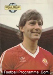 Manchester United Bryan Robson Autograph Signed Picture Man Utd