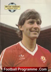 Manchester United Bryan Robson Autograph Signed Picture Man Utd