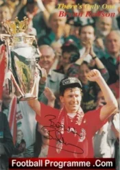Manchester United Bryan Robson Autographed Signed Picture Man Utd
