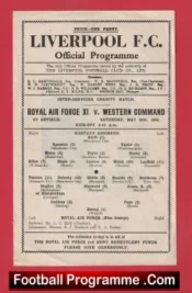 Royal Air Force RAF v Western Command 1944 Matt Busby at Liverpool