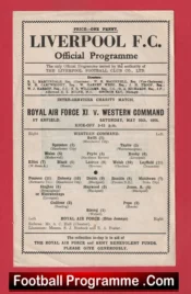 Royal Air Force RAF v Western Command 1944 Matt Busby at Liverpool