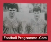 Manchester United Roy Keane + Denis Irwin Signed Autograph Picture Man Utd