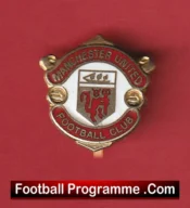 Manchester United Vintage Football Badge Man Utd Badge 1960s